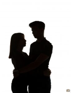 Studiofotoshoot, loveshoot, liefde, silhouet foto's, cecielripfotografie