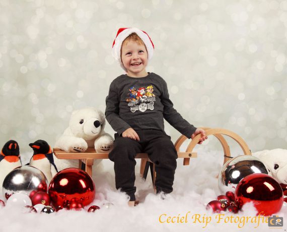 Kerst fotoshoots voor kinderen, Ceciel Rip Fotografie