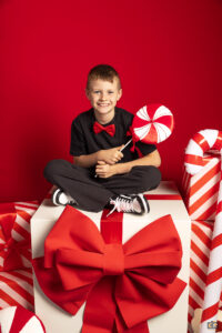 kerstfotoshoot, kinderportret, kerst, candy cane