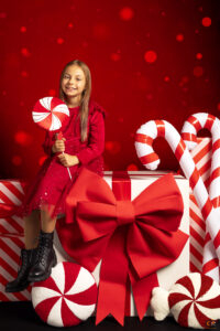 kerstfotoshoots, kinderportret, kerst, candy cane